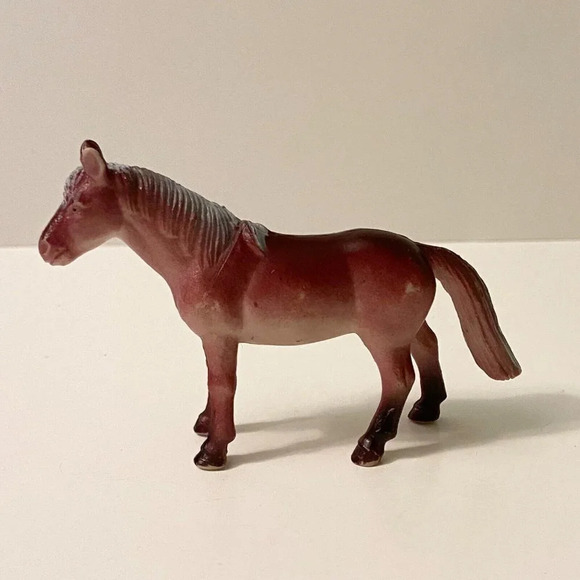 Vintage Lot of 3 Plastic Horse Figures  3 Inch Tall Toys - Picture 12 of 16